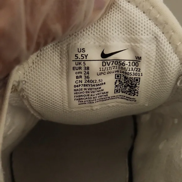 Nike Women's Air Max 270 White and Gray Shoes Size 5.5 - Picture 6 of 8